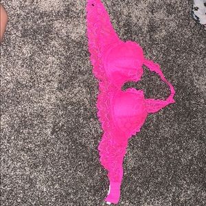 Super Hot Neon Pink Halter Top